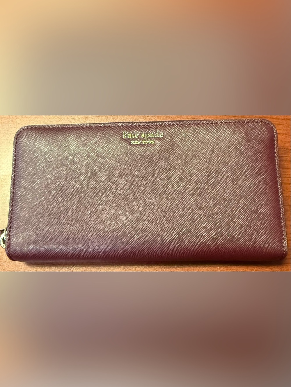Kate Spade Mahogany Clutch Wallet